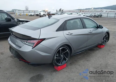 2022 Hyundai Elantra N Line из США, поврежденный, VIN KMHLR4AF2NU238408